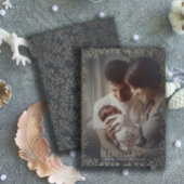 ハッエレガントプホリデーズ金ゴールドリーフ&フォトクリスマス シーズンカード