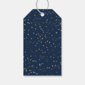 ハッエレガントプホリデーズ金ゴールド書道ハート ギフトタグ (裏面)