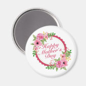 ハッエレガントプマザーの日のフローラフレームマグネット マグネット (正面/裏面)
