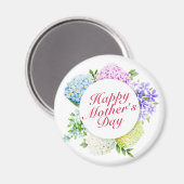 ハッエレガントプマザーの日のフローラフレームマグネット マグネット (正面/裏面)