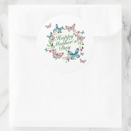 ハッエレガントプマザーの日フローラシール ラウンドシール (バッグ)