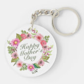 ハッエレガントプマザーの日フローラフレームキーチェーン キーホルダー (裏面)