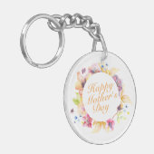 ハッエレガントプマザーの日フローラフレームキーチェーン キーホルダー (正面左)