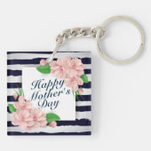 ハッエレガントプマザーの日フローラフレームキーチェーン キーホルダー (裏面)
