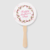 ハッエレガントプマザーの日フローラリースハンドファン ハンドファン (正面)