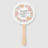 ハッエレガントプマザーの日フローラリースハンドファン ハンドファン (正面)