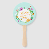 ハッエレガントプマザーの日フローラリースハンドファン ハンドファン (正面)