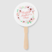 ハッエレガントプマザーの日フローラリースハンドファン ハンドファン (正面)