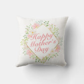ハッエレガントプマザーの日フローラ枠 |枕 クッション (裏面)
