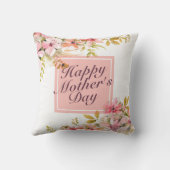 ハッエレガントプマザーの日フローラ枠 |枕 クッション (裏面)