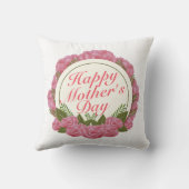 ハッエレガントプマザーの日フローラ枠 |枕 クッション (裏面)