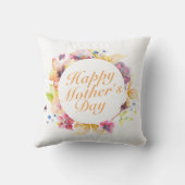 ハッエレガントプマザーの日フローラ枠 |枕 クッション (裏面)