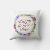 ハッエレガントプマザーの日フローラ枠 |枕 クッション (裏面)