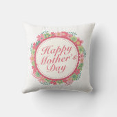 ハッエレガントプマザーの日フローラ枠 |枕 クッション (裏面)