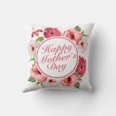 ハッエレガントプマザーの日フローラ枠 |枕 クッション (裏面)