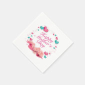 ハッエレガントプマザーズデイキャンディハートナプキン スタンダードカクテルナプキン (角)