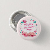 ハッエレガントプマザーズデイキャンディハートボタン 缶バッジ (正面&裏面)