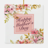 ハッエレガントプマザーズデイフローラフレームオーナメント セラミックオーナメント (裏面)