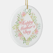 ハッエレガントプマザーズデイフローラフレームオーナメント セラミックオーナメント (右)