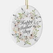 ハッエレガントプマザーズデイフローラフレームオーナメント セラミックオーナメント (右)