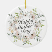 ハッエレガントプマザーズデイフローラフレームオーナメント セラミックオーナメント (裏面)