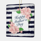 ハッエレガントプマザーズデイフローラフレームオーナメント セラミックオーナメント (左)