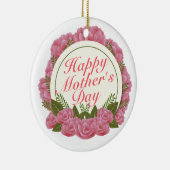 ハッエレガントプマザーズデイフローラフレームオーナメント セラミックオーナメント (右)