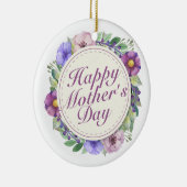 ハッエレガントプマザーズデイフローラフレームオーナメント セラミックオーナメント (右)