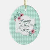 ハッエレガントプマザーズデイフローラフレームオーナメント セラミックオーナメント (右)