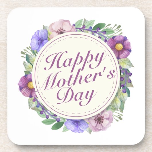 ハッエレガントプマザーズデイフローラフレームコースター コースター (正面)