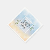 ハッエレガントプマザーズデイフローラフレームナプキン スタンダードカクテルナプキン (角)