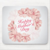 ハッエレガントプマザーズデイフローラフレームマウスパッド マウスパッド (正面)
