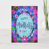 ハッエレガントプマザーズデイフローラブかわいらしルー カード (正面)