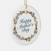 ハッエレガントプマザーズデイフローラリースオーナメント セラミックオーナメント (右)