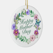 ハッエレガントプマザーズデイフローラリースオーナメント セラミックオーナメント (右)