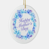 ハッエレガントプマザーズデイフローラリースオーナメント セラミックオーナメント (右)