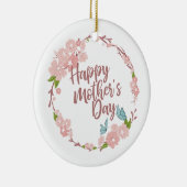 ハッエレガントプマザーズデイフローラリースオーナメント セラミックオーナメント (右)