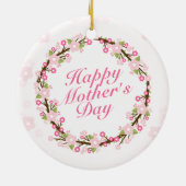 ハッエレガントプマザーズデイフローラリースオーナメント セラミックオーナメント (裏面)