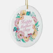ハッエレガントプマザーズデイフローラリースオーナメント セラミックオーナメント (右)