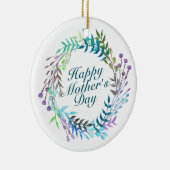 ハッエレガントプマザーズデイフローラリースオーナメント セラミックオーナメント (右)