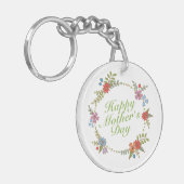 ハッエレガントプマザーズデイフローラリースキーチェーン キーホルダー (正面左)