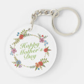 ハッエレガントプマザーズデイフローラリースキーチェーン キーホルダー (裏面)
