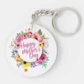 ハッエレガントプマザーズデイフローラリースキーチェーン キーホルダー (裏面)