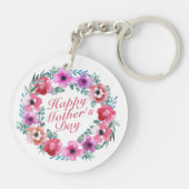 ハッエレガントプマザーズデイフローラリースキーチェーン キーホルダー (裏面)