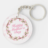 ハッエレガントプマザーズデイフローラリースキーチェーン キーホルダー (裏面)