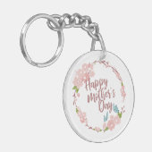 ハッエレガントプマザーズデイフローラリースキーチェーン キーホルダー (正面左)