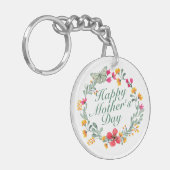 ハッエレガントプマザーズデイフローラリースキーチェーン キーホルダー (正面左)