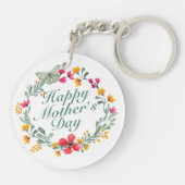 ハッエレガントプマザーズデイフローラリースキーチェーン キーホルダー (裏面)