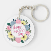 ハッエレガントプマザーズデイフローラリースキーチェーン キーホルダー (裏面)