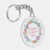 ハッエレガントプマザーズデイフローラリースキーチェーン キーホルダー (正面左)